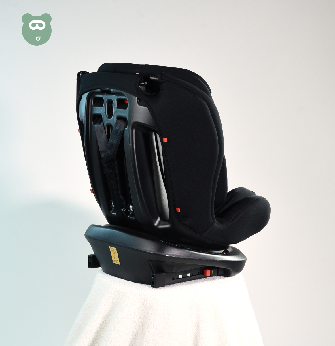 Burbay 360 Isofix Car Seat - CS001 - Black