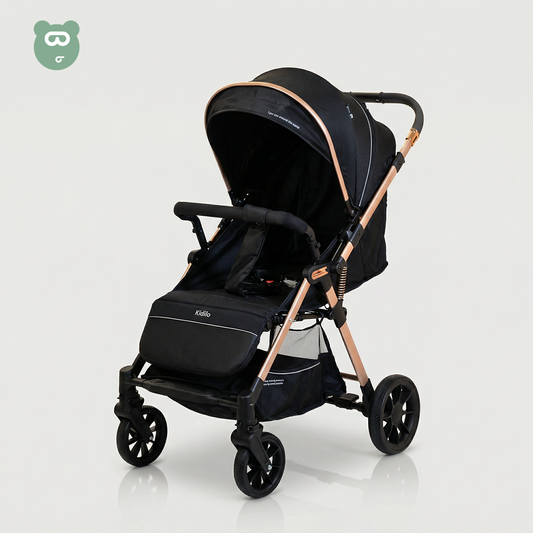 Kidilo Travel Stroller Black