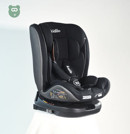 Kidilo 360 Isofix Car Seat - BXS-223A - Black