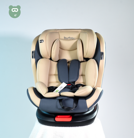 Burbay 360 Car Seat With Isofix Beige 3