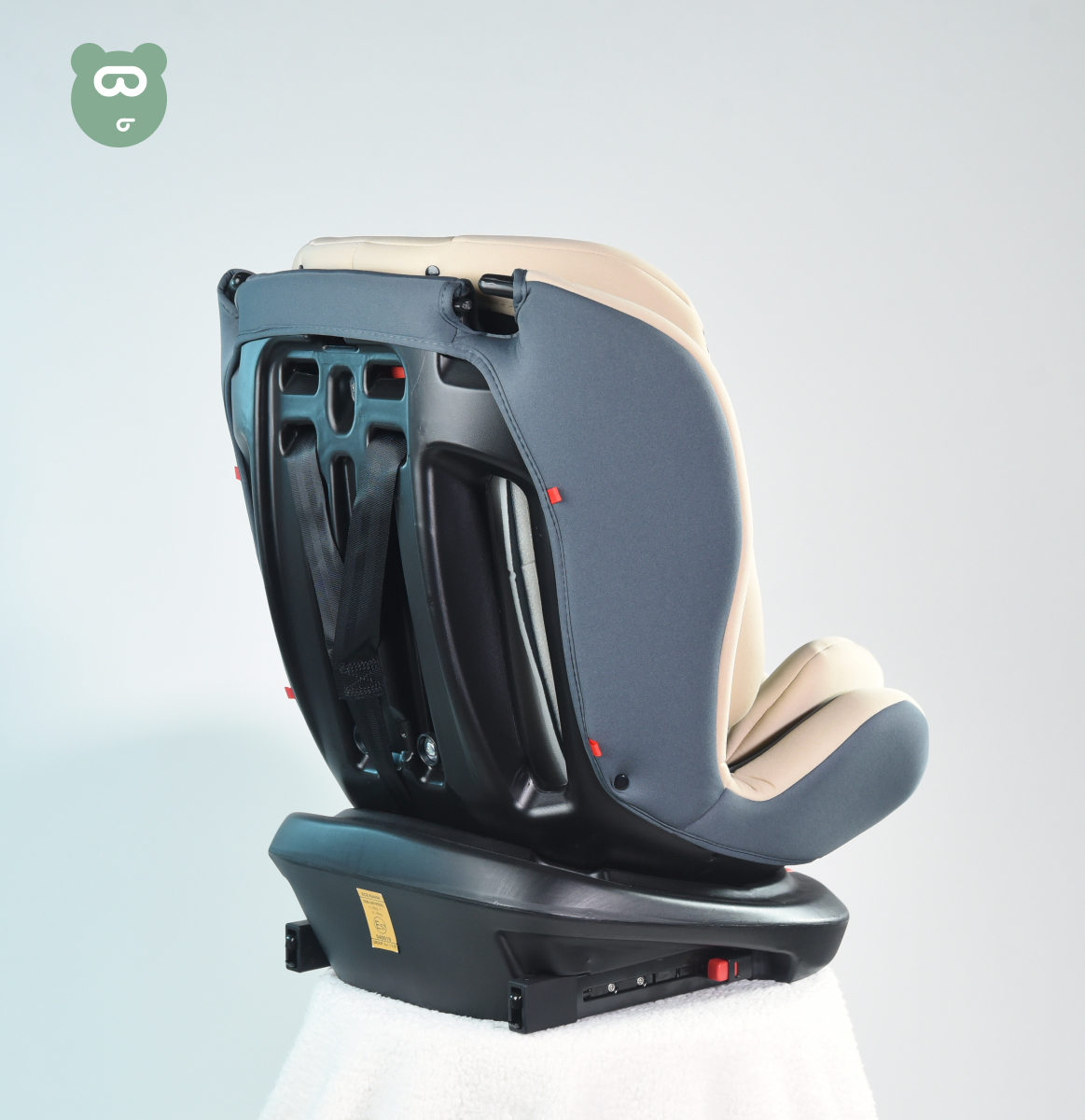 Burbay 360 Car Seat With Isofix - Beige