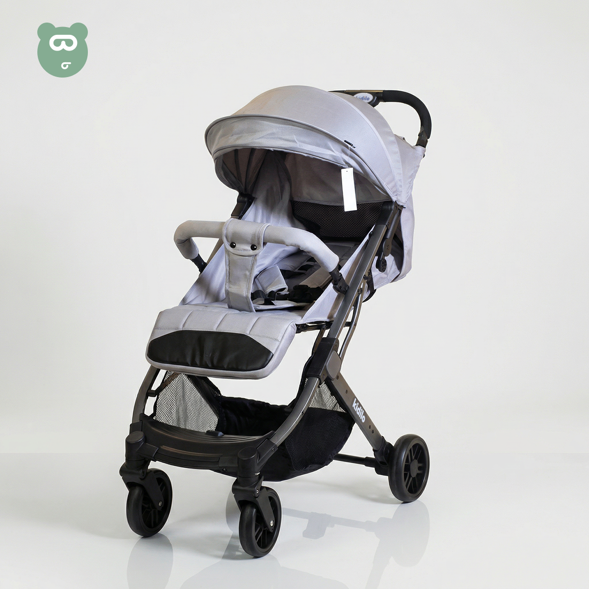 Kidilo Travel Stroller Light Gray