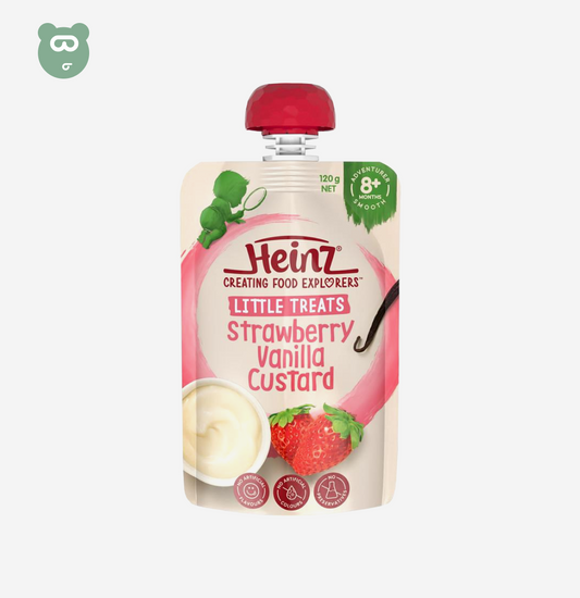 Heinz Baby Food Strawberry & Vanilla Custard 8m + 120g Pouch