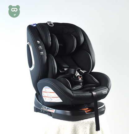 Burbay 360 Car Seat Isofix Black3