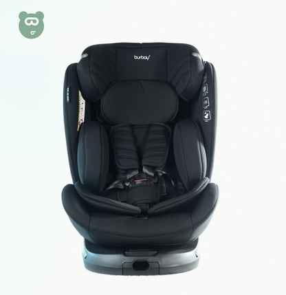 Burbay 360 Isofix Car Seat - T9 - Black