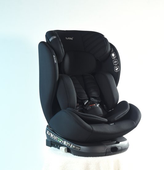 Burbay 360 Isofix Car Seat - T9 - Black