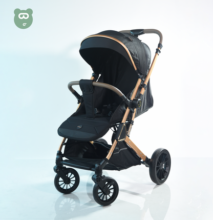 Burbay Baby Stroller - V8 - Black