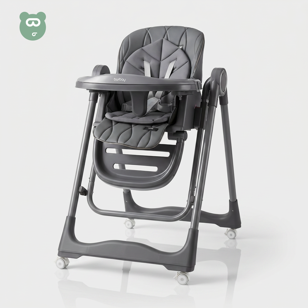 Burbay Feeding Chair Dark Gray