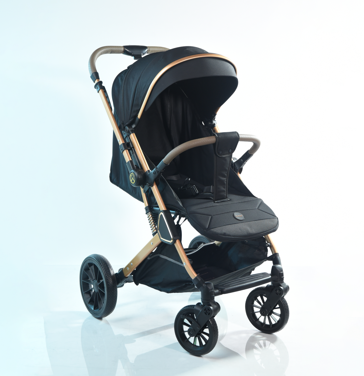 Burbay Baby Stroller - V8 - Black
