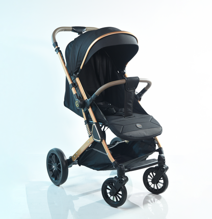 Burbay Baby Stroller - V8 - Black