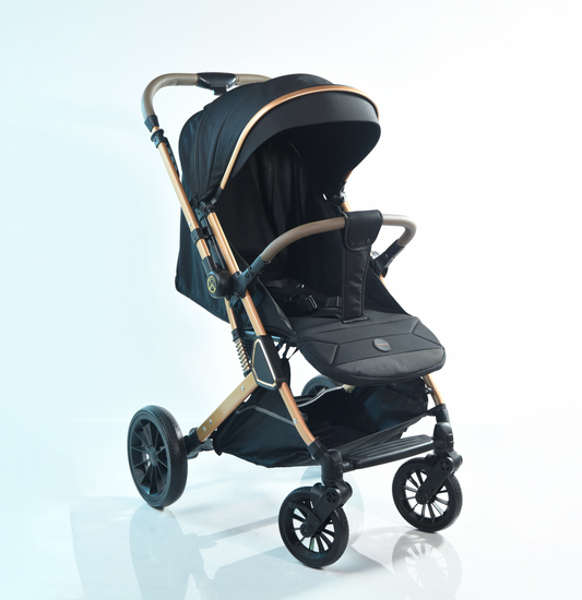 Burbay Baby Stroller - V8 - Black
