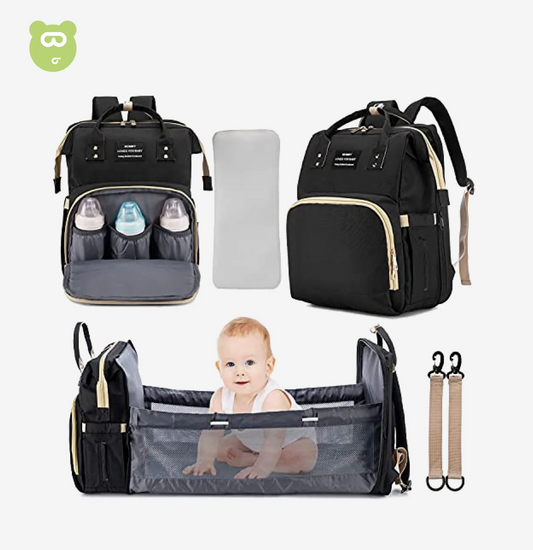 3 in 1 Diaper Bag Black