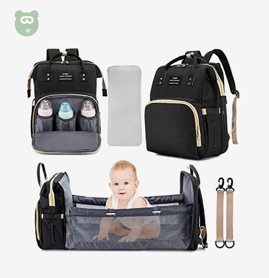 3 in 1 Diaper Bag Black