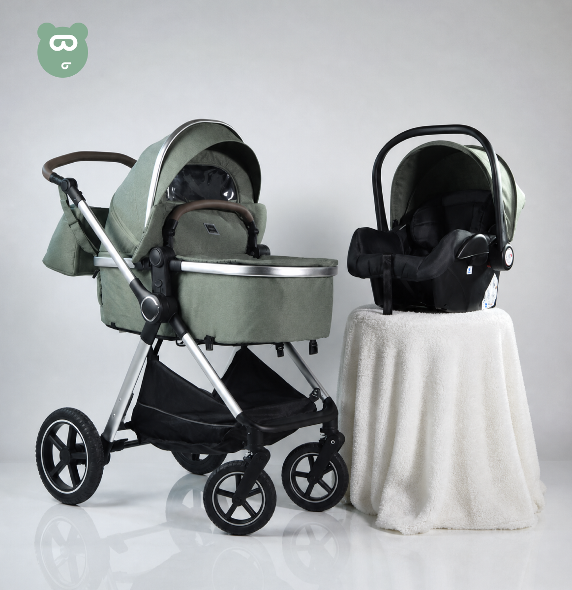 Kidilo Travel System Green