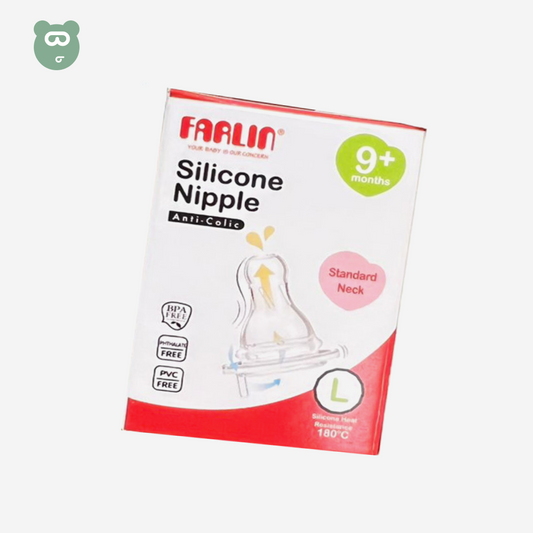 Farlin Anti-Colic Silicone Nipple 9m L