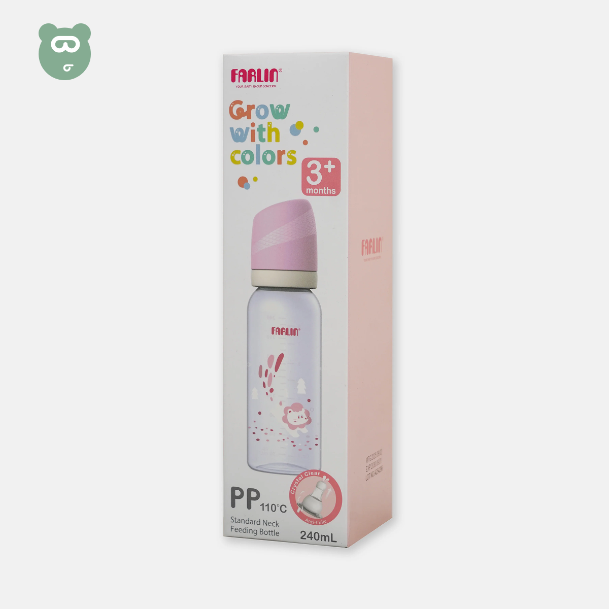 Farlin SN PP Feeding
Bottle Pink 240ml