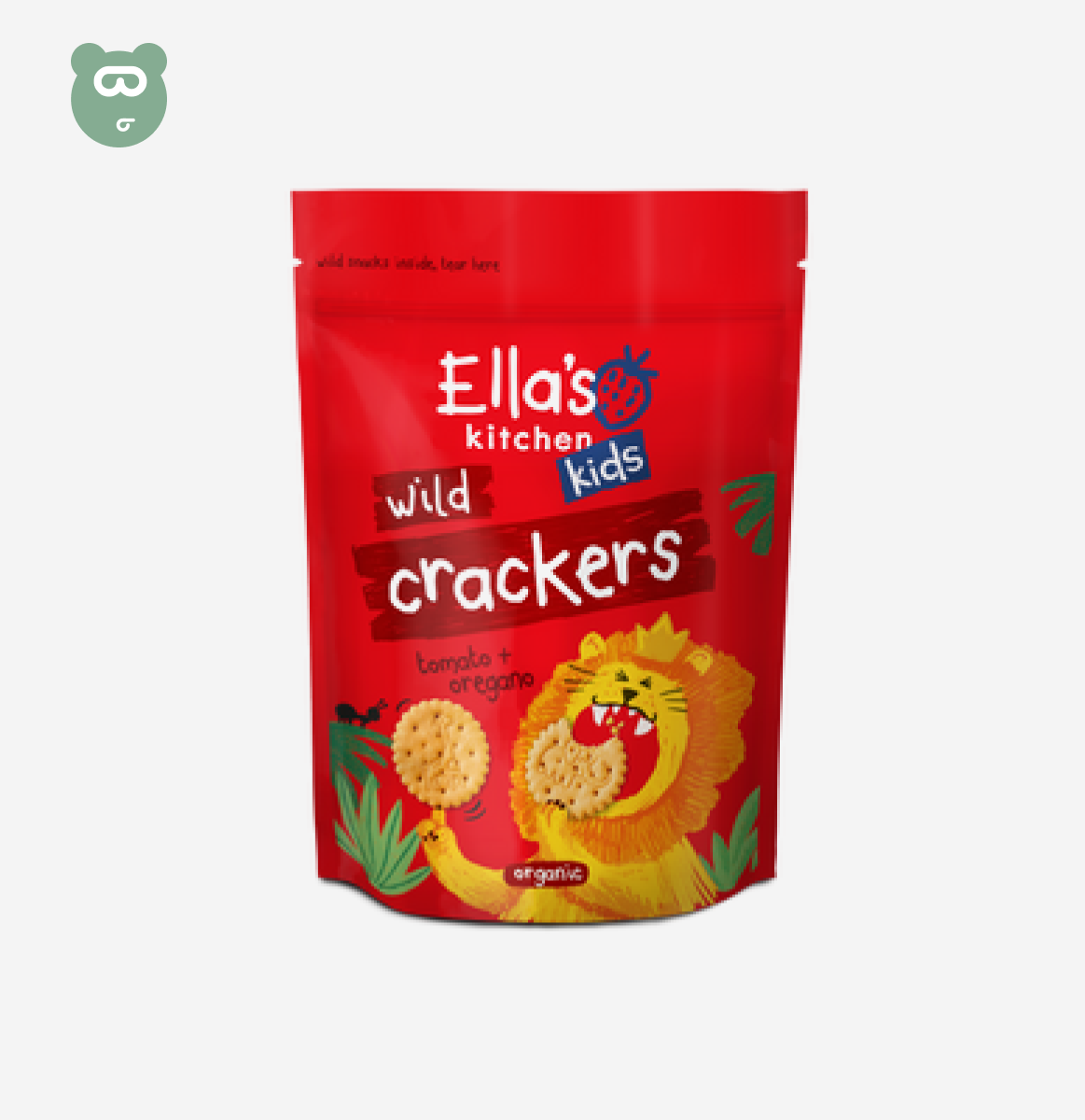 Ella's Kitchen Wild Kids Crackers - Tomato + Oregano - 18m+
