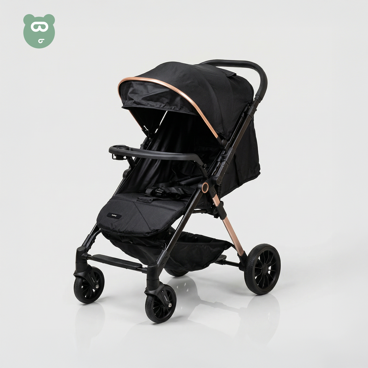 Burbay Travel Stroller Black