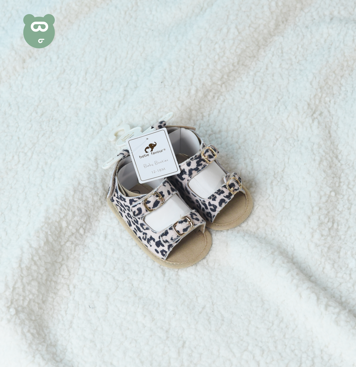 Baby Girls Shoes 12-18m - Leopard Print