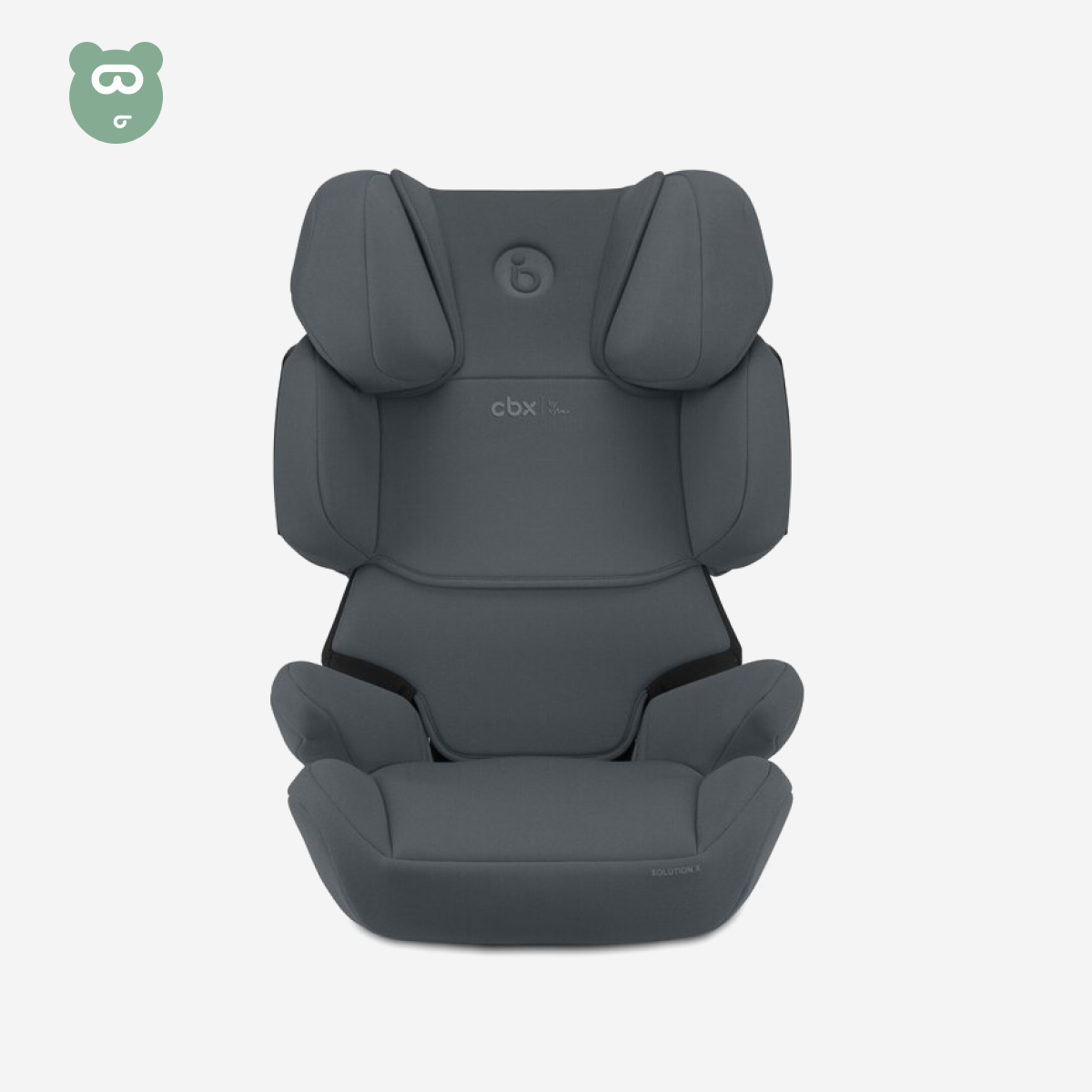 CYBEX Solution i-Fix Car Seat Grey | i-Size Booster Seat 3–12 Years