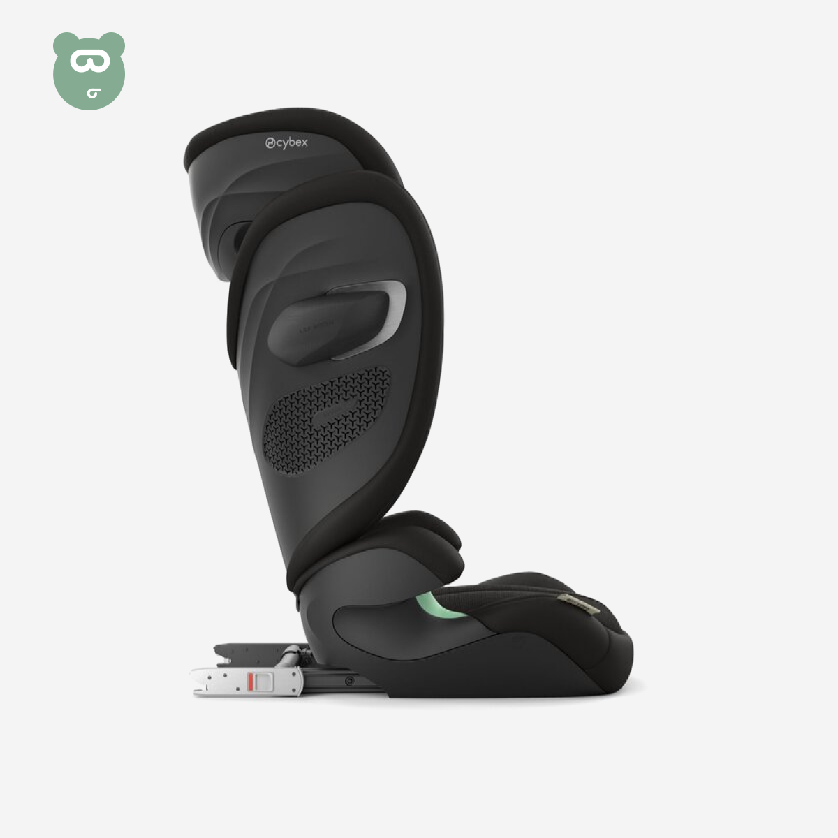 CYBEX Gold Solution G2 Comfort Car Seat – Moon Black | Foldable Booster Seat for 3–12 Years