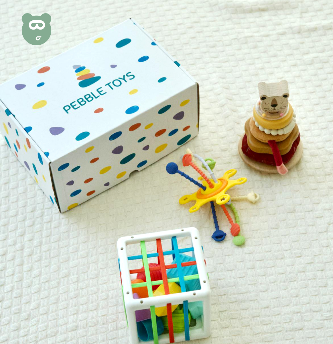 Pebble Toys - Little Builders 12-18m