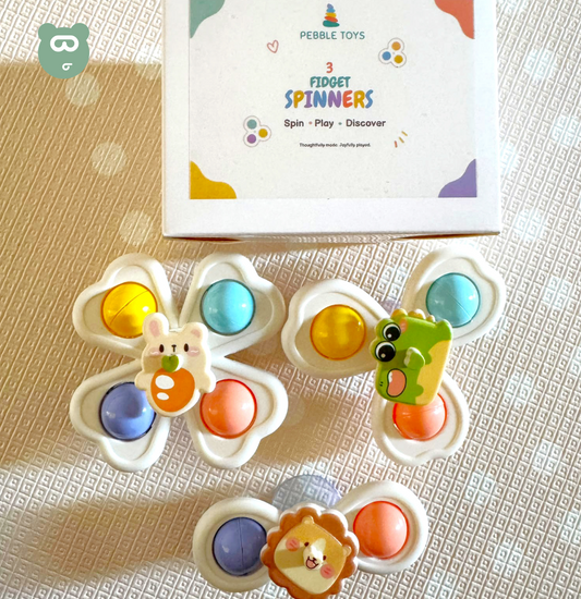 Pebble Toys -  3 Fidget Spinners