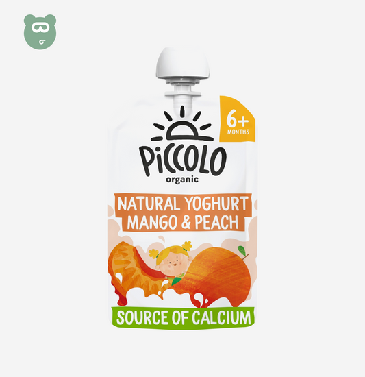 Piccolo Organic Natural Yoghurt Mango & Peach 100g 6m+
