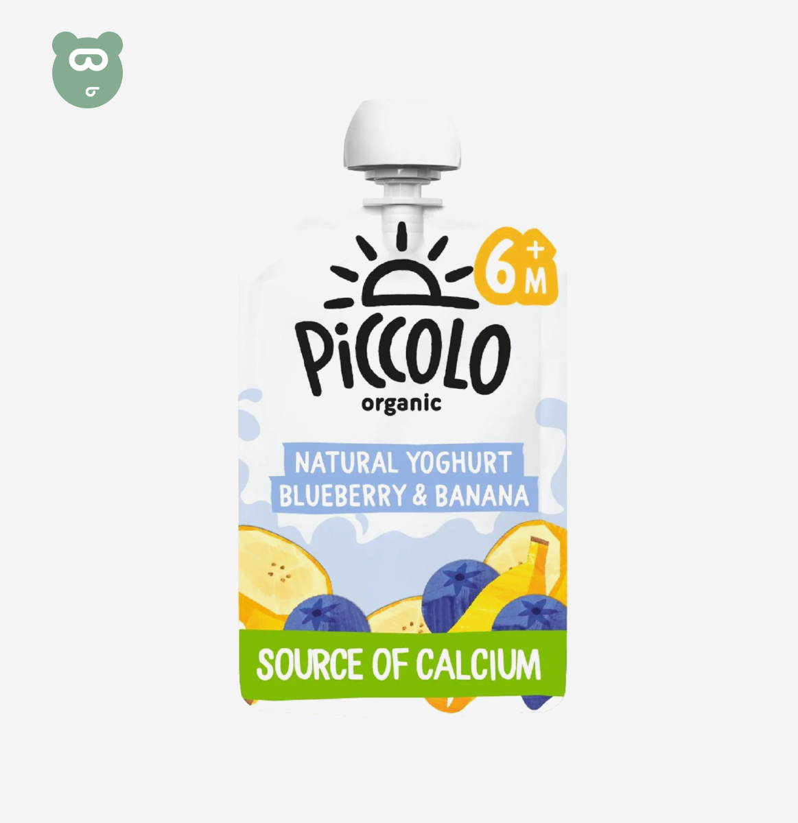 Piccolo Organic Natural Yoghurt Blueberry & Banana 6m+