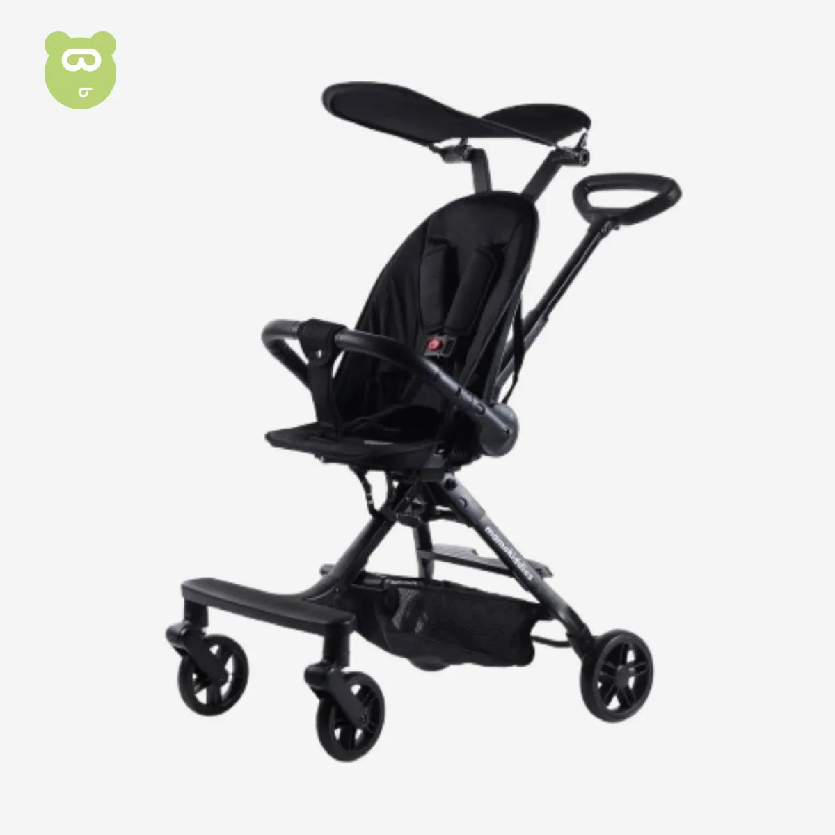 4 Wheels Magic Stroller 2-Way Black