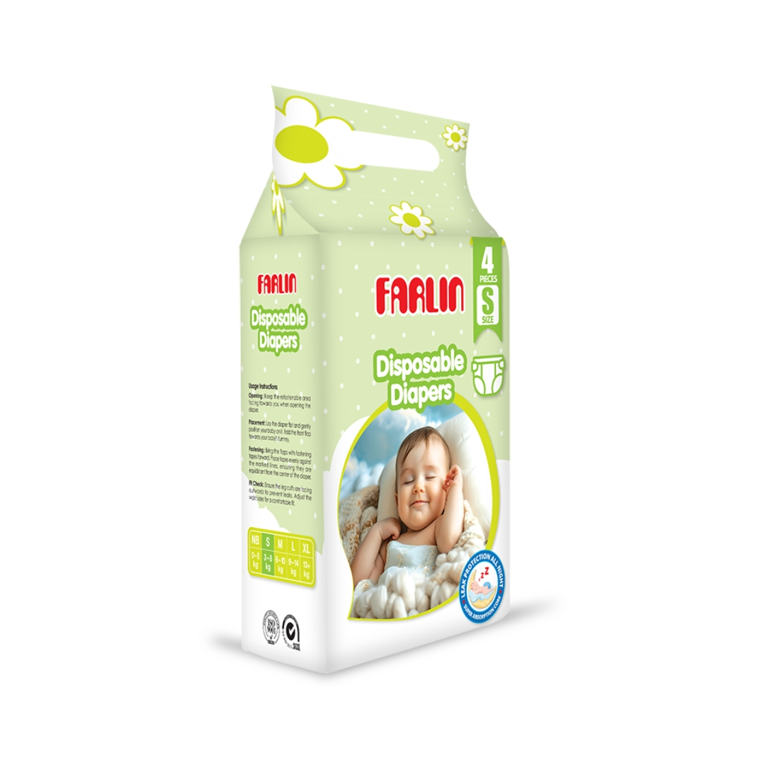 Farlin Baby Diapers NB 4 Pcs