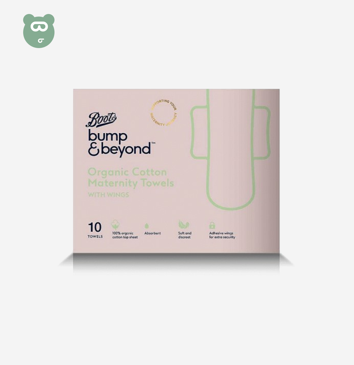 Bump & Beyond Organic Cotton Maternity Towels with Wings 10pcs
