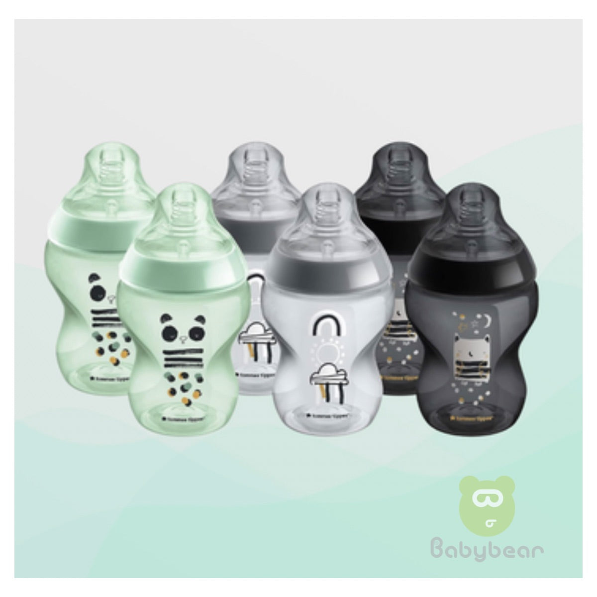 Tommee Tippee 0m+ 260ml Single Milk Bottle -Grey