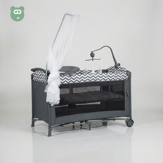 Kidilo Travel Cot - Gray