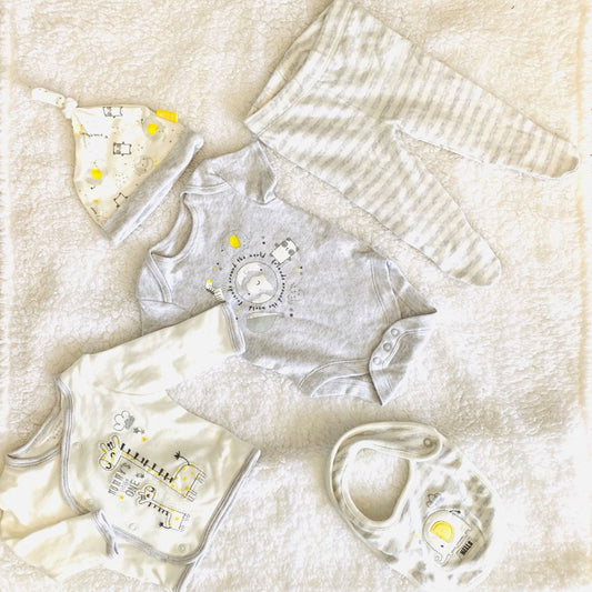 5 in 1 Baby Sleep Suit Set 0-6