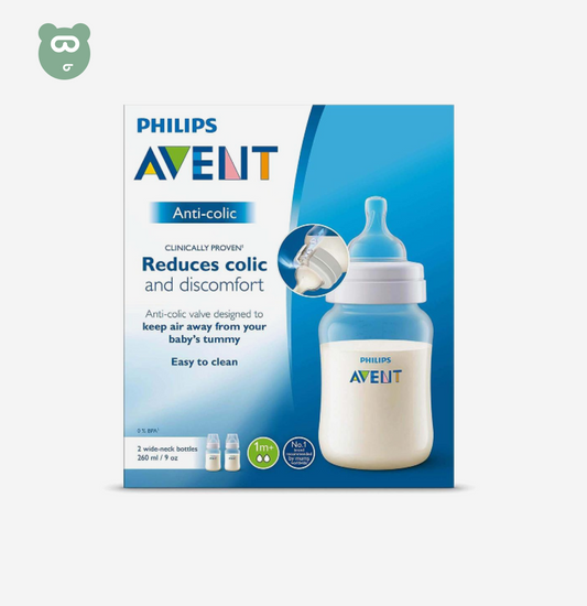 Avent Natural Bottle 260ml - Blue 1m+