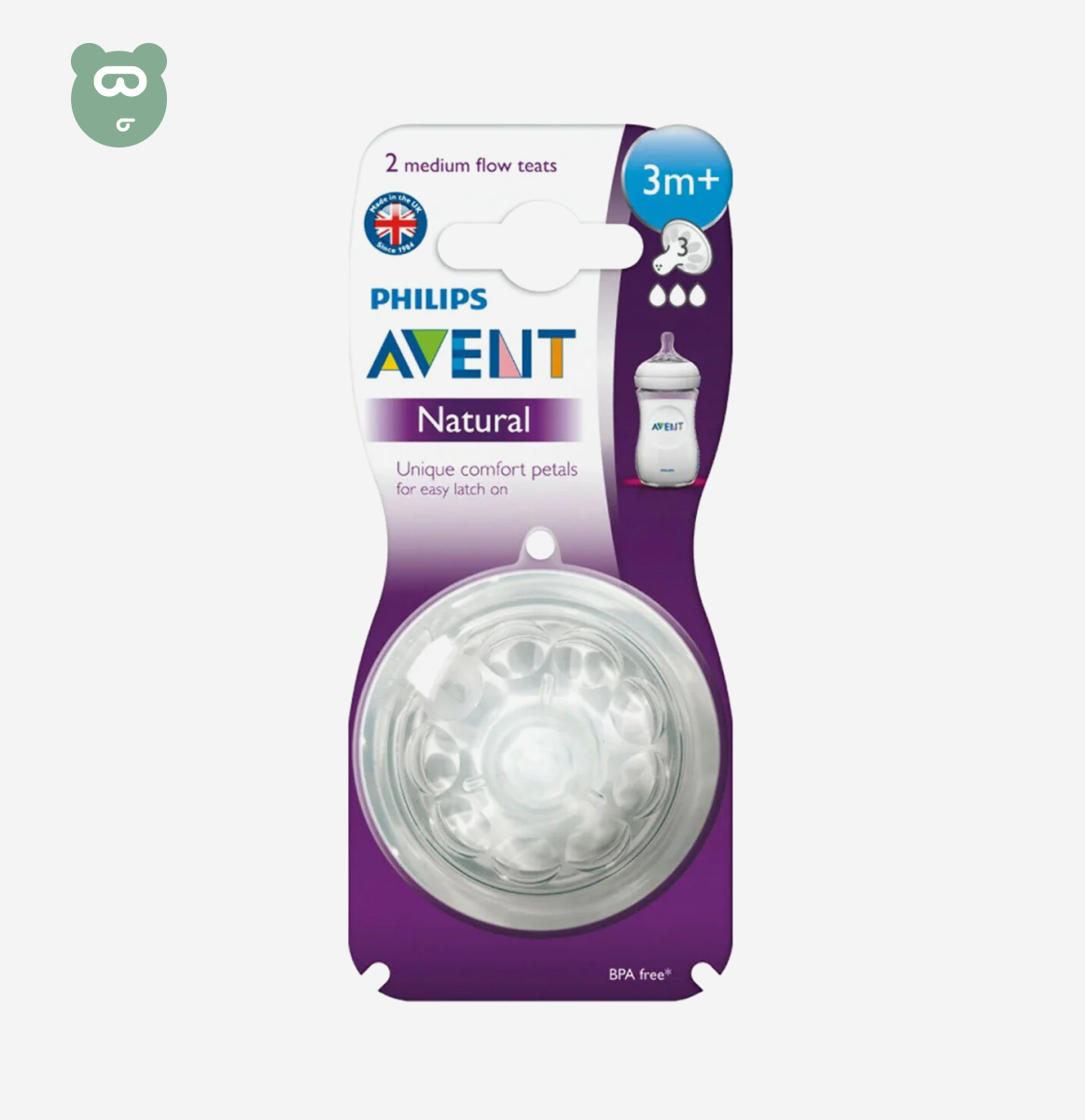 Avent Natural Teats 3m+