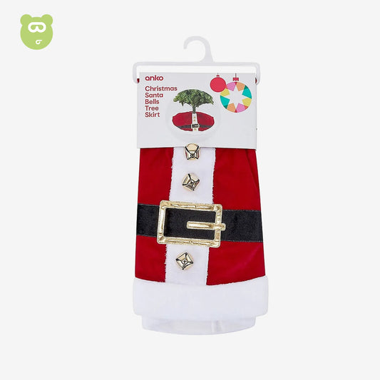 Christmas Santa Bells Tree Skirt