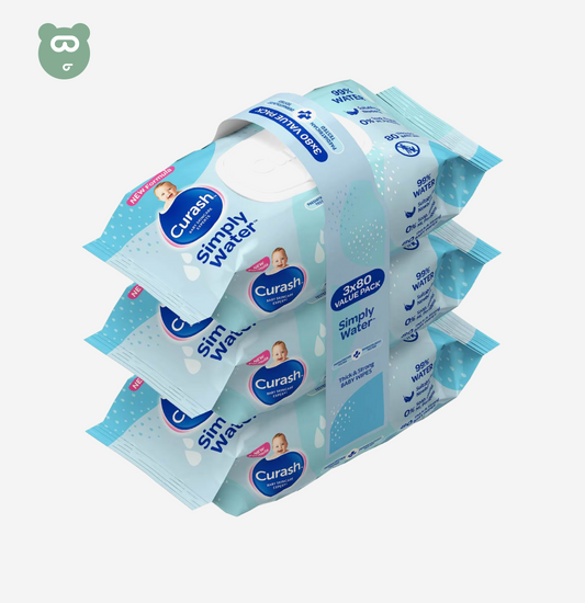 Curash Simply Water Wipes 3pk