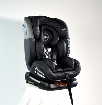 Kidilo 360 Isofix Car Seat - KBH308 - Light Grey