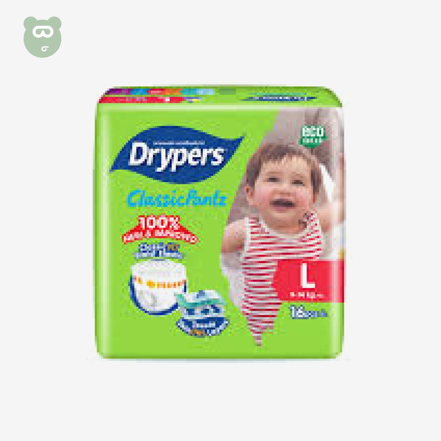 Drypers Classic Pantz L 16pcs