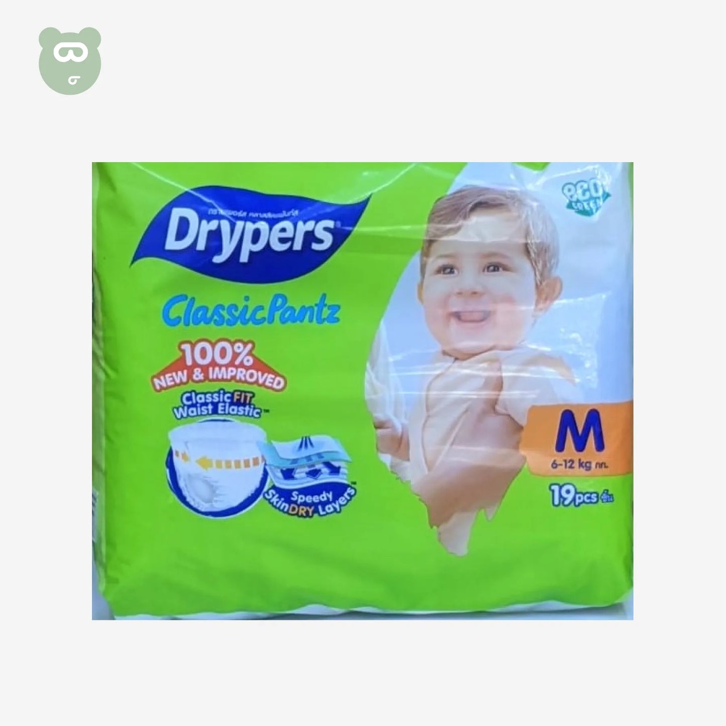 Drypers Classic Pantz M 19pcs