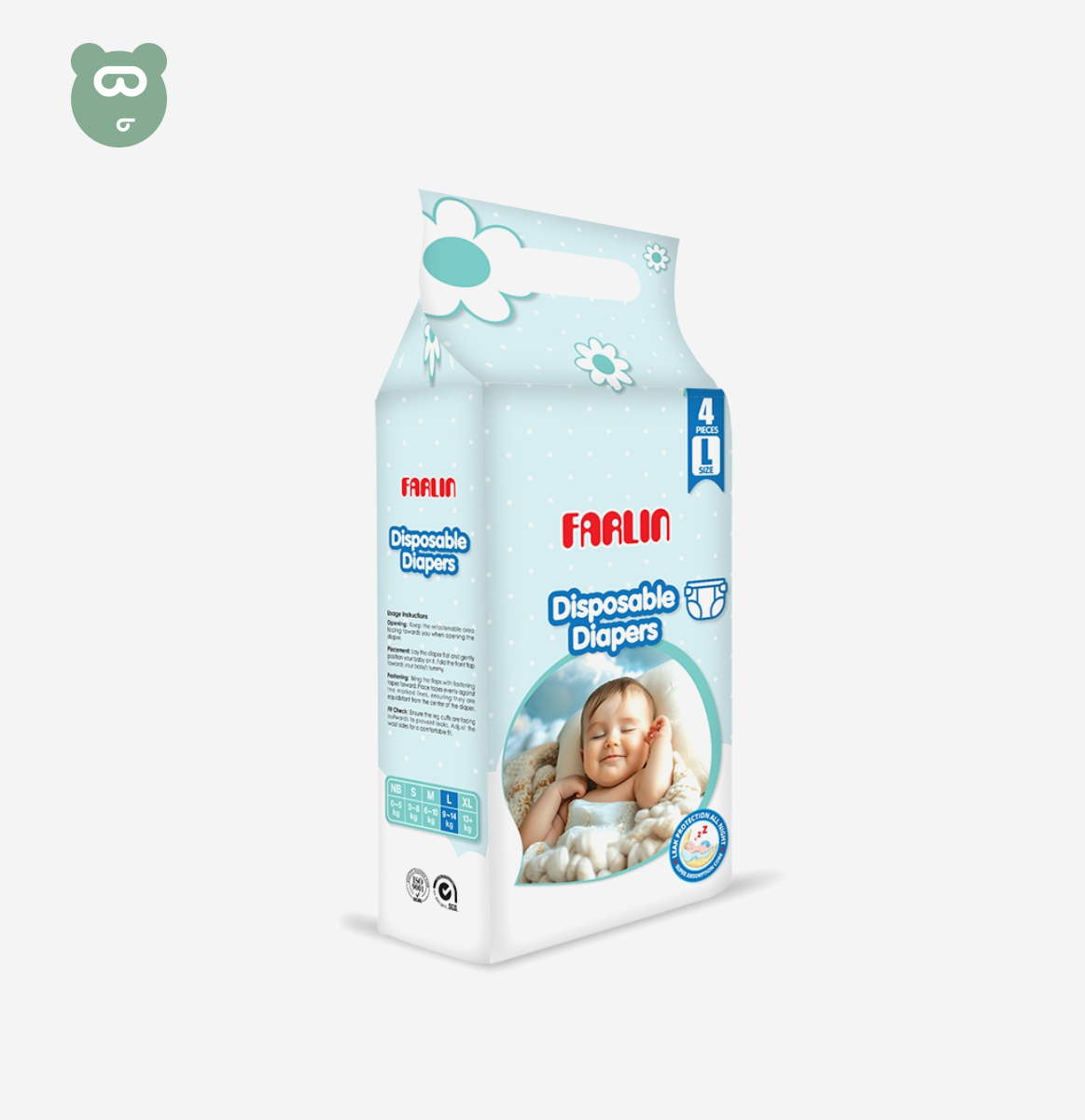 Farlin Baby L 4pcs