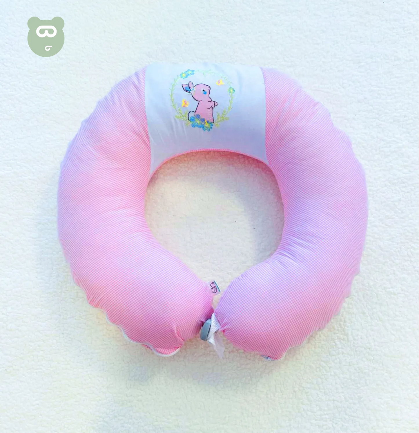 Feeding Pillow Pink Bunny