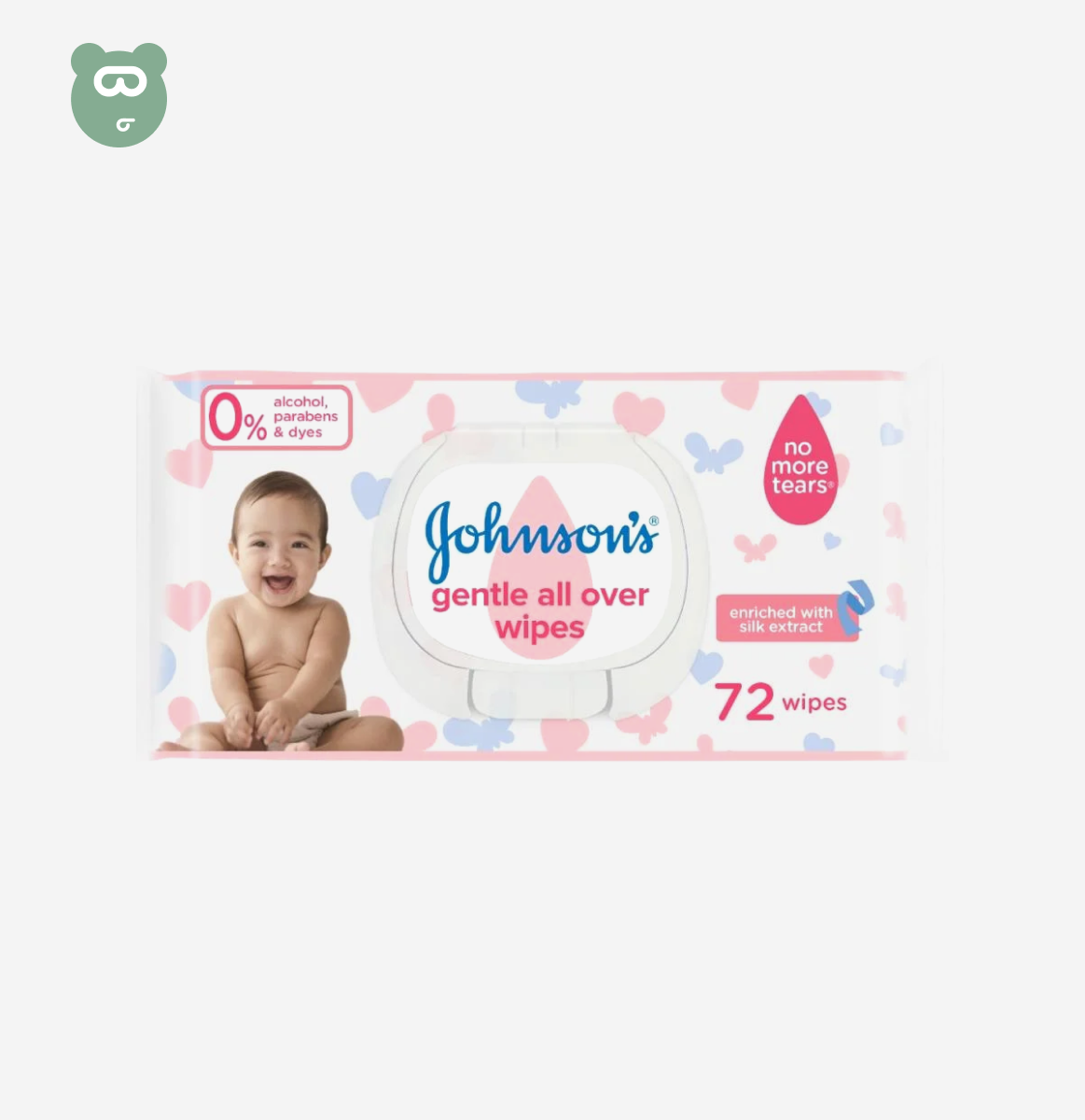 Johnsons Baby Wipes 72