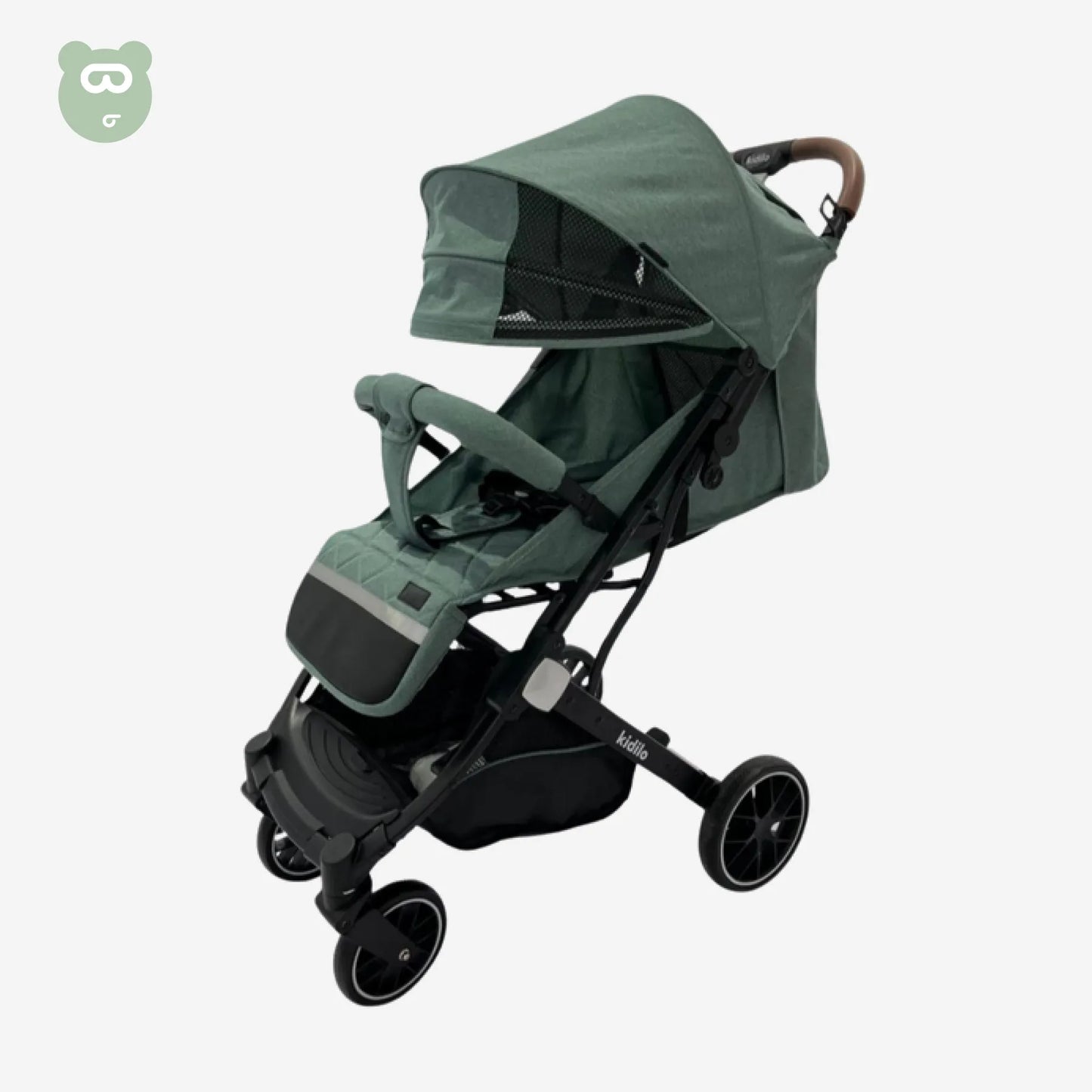 Kidilo Cabin Stroller - Green