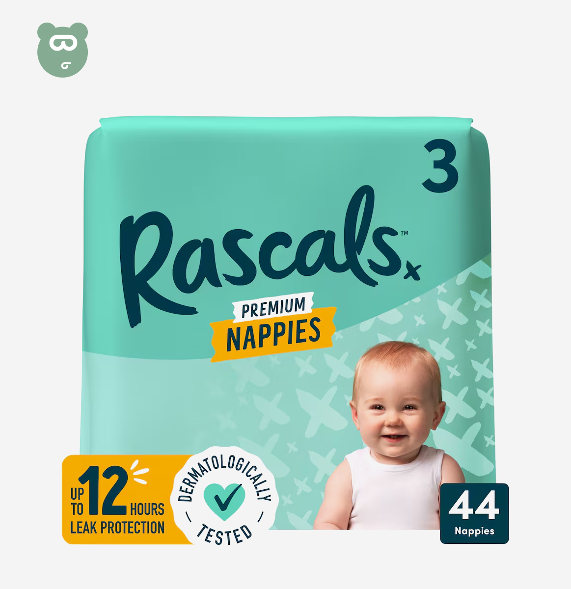 Rascals Premium Baby Diapers Size 3 - 44