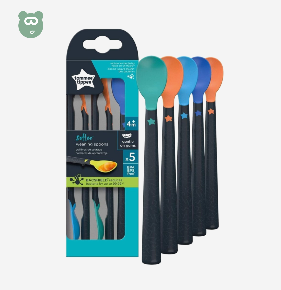 Tommee Tippee Softee Weaning Spoon 5Pk