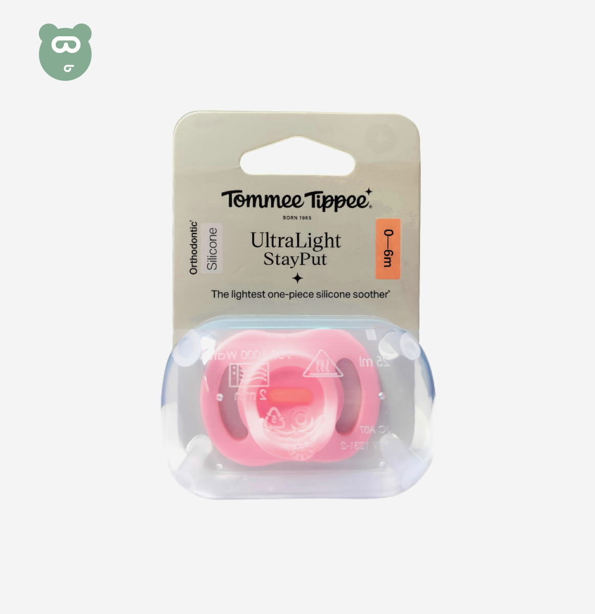 Tommee Tippee Ultra Light Silicone Soother 0-6M