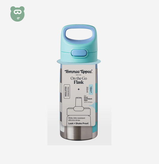 Tommee Tippee on the go flask 355ml 18m+ - Blue